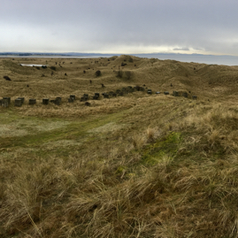 Line of anti-tank defences behind Gullane Sands.JPG